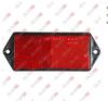 CATADIOTTRO 51X127 MM  ROSSO C\FORI DI FISSAGGIO